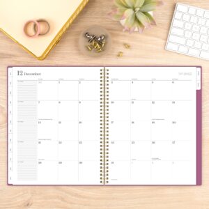 Cambridge WorkStyle Balance 2025 Weekly Monthly Planner, Red Violet, 8.5″ x 11″