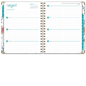 Academic Year 2025-2026 Planner, June 2025 - July 2026, 8.5"x11" Daily Weekly Monthly Planner Yearly Agenda, Hardcover, Bookmark, Pocket Folder and Sticky Note Set (Colorful Botanicals) - Image 8