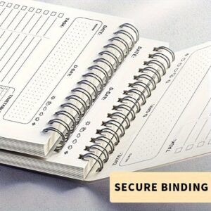 A5 Spiral Plan Agenda, Notebook with Schedule, Daily Checklist Plan, 160 Page Thick Notebook, Office and Learning Supplies, Stationery, Office and School Supplies Schedule and Task Organizer - Image 7
