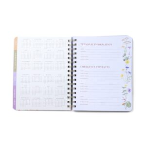 Think Ink Monthly Weekly Med. (6.75" x 8.37") Cream Wildflower 15 Month Apr 2025 - Jun 2026 Planner - Image 4