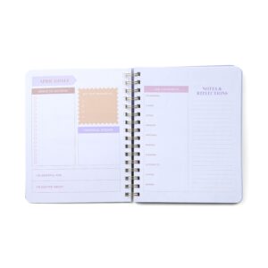 Think Ink Monthly Weekly Med. (6.75" x 8.37") Cream Wildflower 15 Month Apr 2025 - Jun 2026 Planner - Image 9