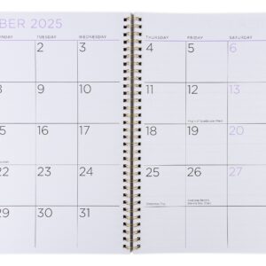 See it Bigger Monthly Weekly Planner Large (9.25″ x 11″) Blue Floral, 15 month, Apr 2025-Jun 2026
