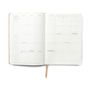 Think Ink Monthly Weekly Med. (5.625" x 7.875") Navy Grid 15 Month Apr 2025 - Jun 2026 Flex Planner - Image 5