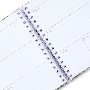 Pen+Gear 13-Month Monthly Planner, Disco, 6.3" x 8.3", Silver, July 2025-July 2026 - Image 4