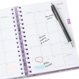 Pen+Gear 13-Month Monthly Planner, Disco, 6.3" x 8.3", Silver, July 2025-July 2026 - Image 5