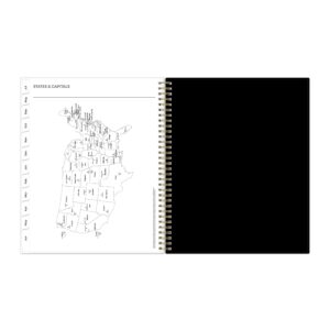 Blue Sky Monthly Weekly Large Planner, 8.5" x 11", White Black Dots 15-Month (April 2025 - June 2026) - Image 9