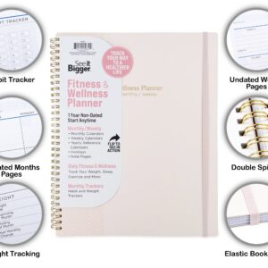 See it Bigger Monthly Weekly Planner Fitness Large (9″ x 11″) 12 Month Undated - Image 3