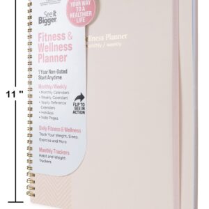 See it Bigger Monthly Weekly Planner Fitness Large (9″ x 11″) 12 Month Undated - Image 7