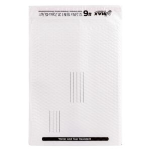 Duck Max Strength Self-Sealing Poly Bubble Mailer 6, 12.5″ x 18.5″, Solid White