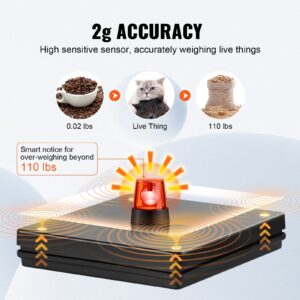 KFFKFF Electronic Freight Weighing Device, 110 lbs x 0.07 oz. Robust Mail Weigher with Timer, Tare, Hold Feature, 90° Adjustable LCD Display Parcel Weigher for Suitcases, Household, Postal Service - Image 5