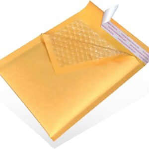 supplyhut 10 5 10.5x16 Kraft Paper Bubble Padded Envelopes Mailers Case 10.5''x16'', Gold - Image 2