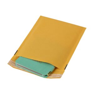 Duck Self-Seal Kraft Bubble Mailer 000, 4″ x 7″, Solid Print, 2 Pack