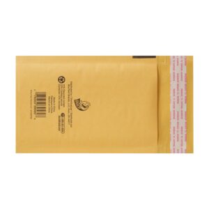 Duck Self-Seal Kraft Bubble Mailer 000, 4″ x 7″, Solid Print, 2 Pack