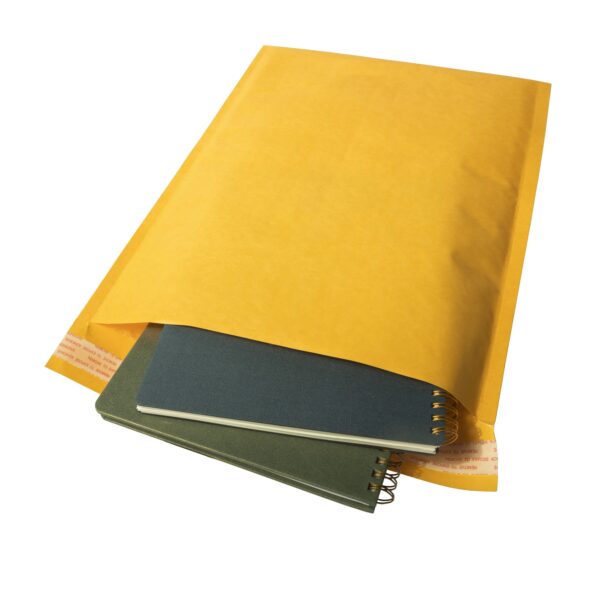 Duck Self-Seal Kraft Bubble Mailer 000, 4″ x 7″, Solid Print, 2 Pack