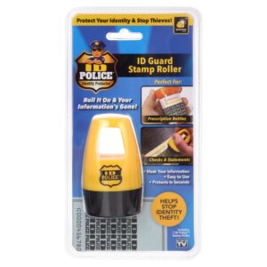 ID Police Identity Protection Roller Stamp by BulbHead – Helps Stop ID Theft
