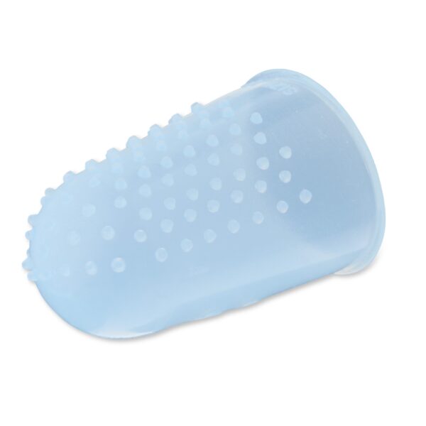 Pen+Gear Silicone Fingertip Protectors, Translucent Blue, 12 Count