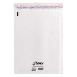 Duck Max Strength Self-Sealing Poly Bubble Mailer 5, 10.5″ x 15″, Solid White