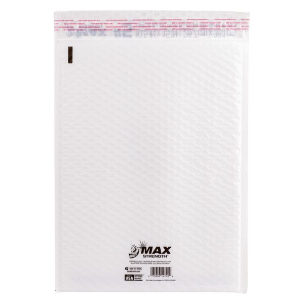Duck Max Strength Self-Sealing Poly Bubble Mailer 5, 10.5″ x 15″, Solid White