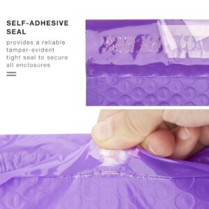 ProLine Tear Resistance Poly Bubble Mailers, 4" x 8", Purple, 50 Count - Image 4