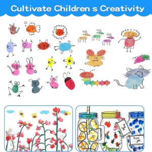 8 Colors Rainbow Washable Large Ink Pads for Rubber Stamps Kids (Pack of 8) - Image 3