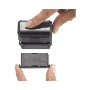 Trodat Printy 4912 Self-Inking Do-It-Yourself (DIY) 4 Line Custom Stamp Kit with Black Ink, Impression Size: 3/4” x 1-7/8” - Image 5