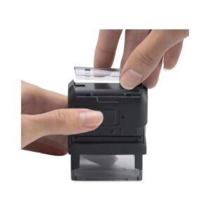 Trodat Printy 4912 Self-Inking Do-It-Yourself (DIY) 4 Line Custom Stamp Kit with Black Ink, Impression Size: 3/4” x 1-7/8” - Image 6
