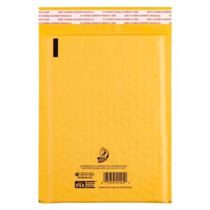 Duck Self-Seal Kraft Bubble Mailer 0, 6" x 9", Manila, 25 Pack - Image 4