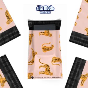 a la mode Mailers Animal Print Cheetah Strawberry Safari Reusable 12.5x15 Poly Mailers 50 Pack - Image 5