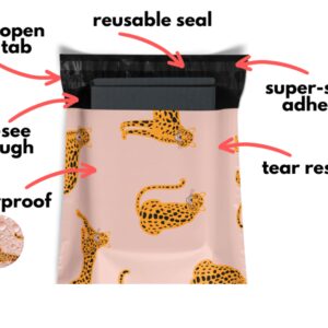 a la mode Mailers Animal Print Cheetah Strawberry Safari Reusable 12.5x15 Poly Mailers 50 Pack - Image 12