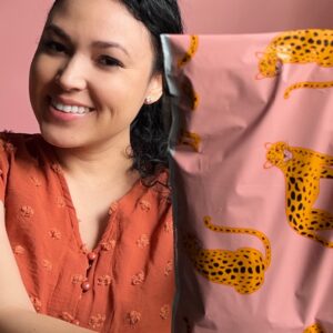 a la mode Mailers Animal Print Cheetah Strawberry Safari Reusable 12.5x15 Poly Mailers 50 Pack - Image 28