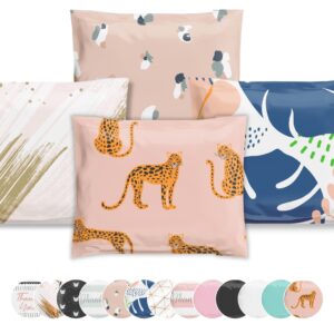 a la mode Mailers Animal Print Cheetah Strawberry Safari Reusable 12.5x15 Poly Mailers 50 Pack - Image 44