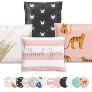 a la mode Mailers Animal Print Cheetah Strawberry Safari Reusable 12.5x15 Poly Mailers 50 Pack - Image 104