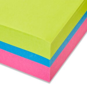 Pen+Gear Sticky Notes Cube, Multicolor, 3” x 3”, 400 Sheets