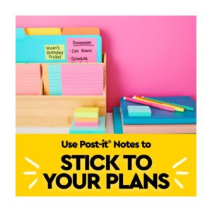 Post-it Notes, 1 3/8 in x 1 7/8 in, Poptimistic, 4 Pads
