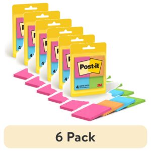 Post-it Notes, 1 3/8 in x 1 7/8 in, Poptimistic, 4 Pads
