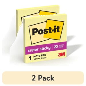 Post-it Note, Canary Yellow, 3 in. x 3 in, 90 Sheet, 1 Pad