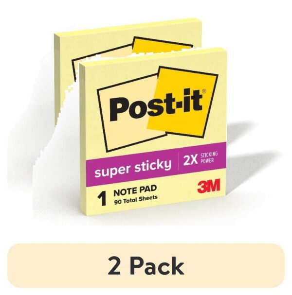 Post-it Note, Canary Yellow, 3 in. x 3 in, 90 Sheet, 1 Pad