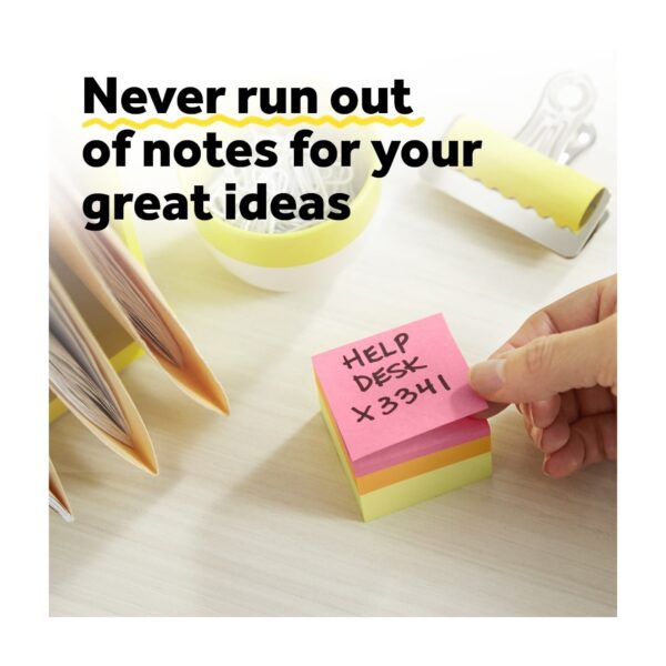 Post-it Notes Cube, Bright Colors, 1 7/8″ x 1 7/8″, 1 Cube
