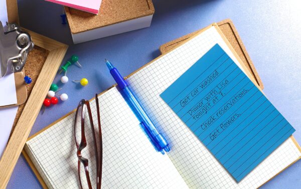 Lined Sticky Notes, 4 x 6, 6 Pack, 300 Sheets (50/Pad), Self Stick Notes with Lines, 6 Bright Assorted Colors, by Better