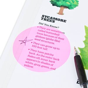 Pen + Gear Transparent Circular Sticky Notes,50 Count,Size 70mm