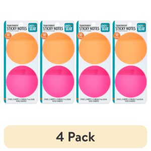 Pen + Gear Transparent Circular Sticky Notes,50 Count,Size 70mm