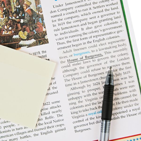 Pen+Gear Semi-Transparent Sticky Notes, 3in x 3in, 50 Sheets, 1 Pad