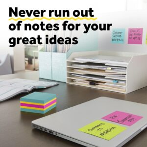 Post-it Super Sticky Notes Cube, 3 in x 3 in, Bright Colors, 1 Cube