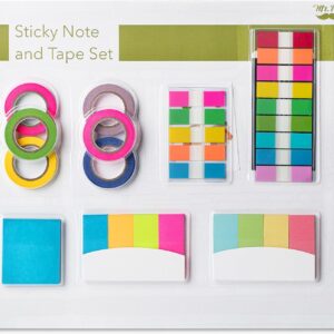 Mr. Pen- Sticky Note and Tape Set, Sticky Index Tabs, Small Sticky Notes, Highlighter Tape, Colorful Sticky Tabs for Notebooks
