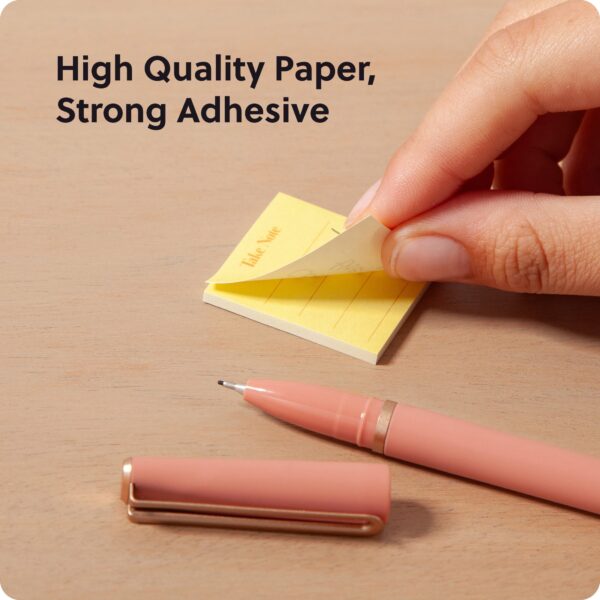 U Brands Mini Sticky Notes, Set of 4, 1.4 x 1.4 in., 25 Sheets Each, Painted Fruits Design