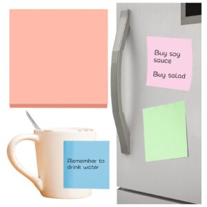 Preplabs Sticky Notes Pastel Sticky Notes – 100-Sheet 3×3″ Super Sticky Notes in Light Pink