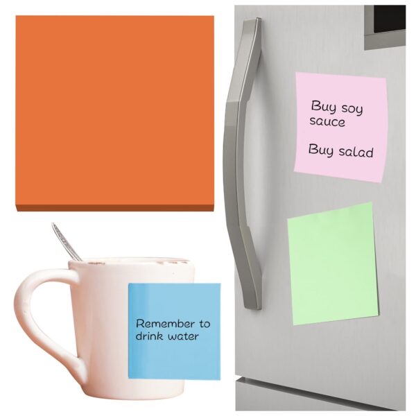 Preplabs Sticky Notes Pastel Sticky Notes – 100-Sheet 3×3″ Super Sticky Notes in Light Pink