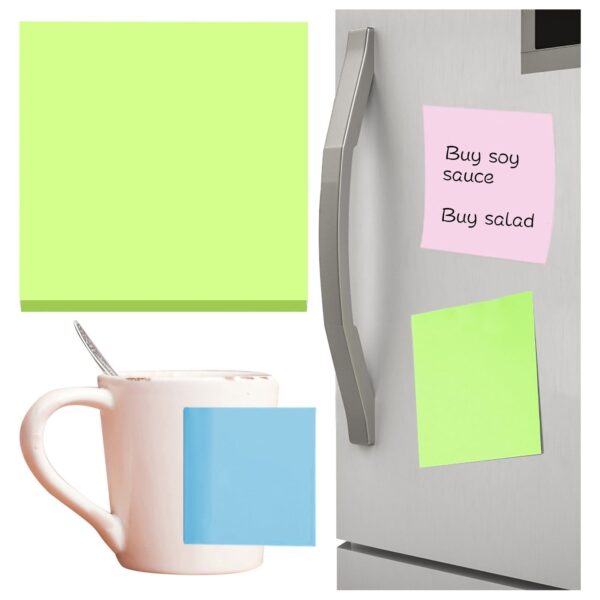 Preplabs Sticky Notes Pastel Sticky Notes – 100-Sheet 3×3″ Super Sticky Notes in Light Pink