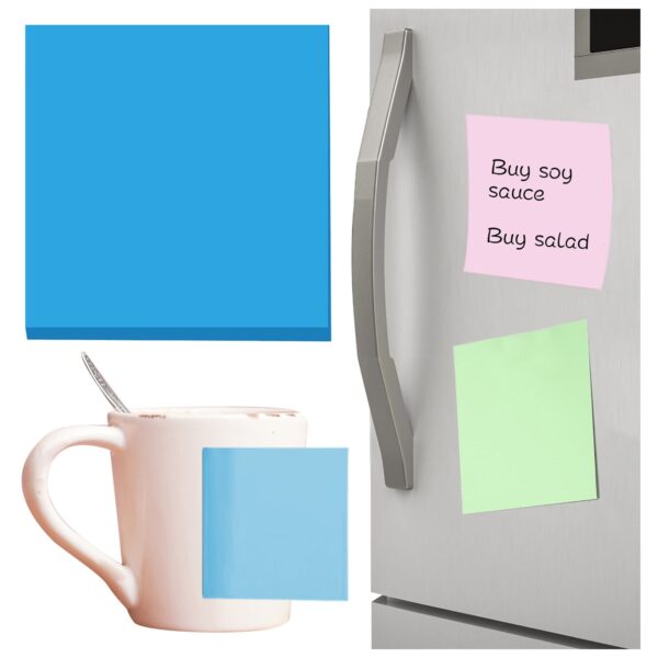 Preplabs Sticky Notes Pastel Sticky Notes – 100-Sheet 3×3″ Super Sticky Notes in Light Pink