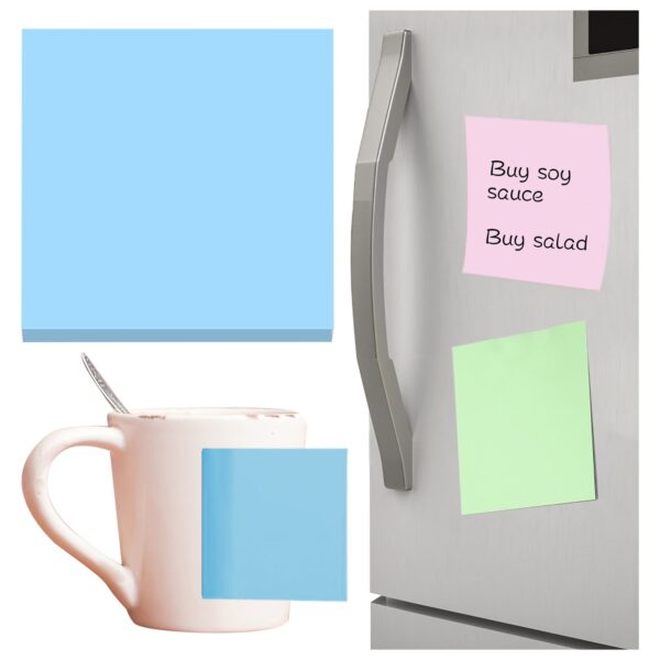 Preplabs Sticky Notes Pastel Sticky Notes – 100-Sheet 3×3″ Super Sticky Notes in Light Pink